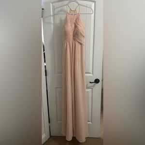 Morilee by Madeline Gardner Chiffon Bridesmaid Dress Blush NWT